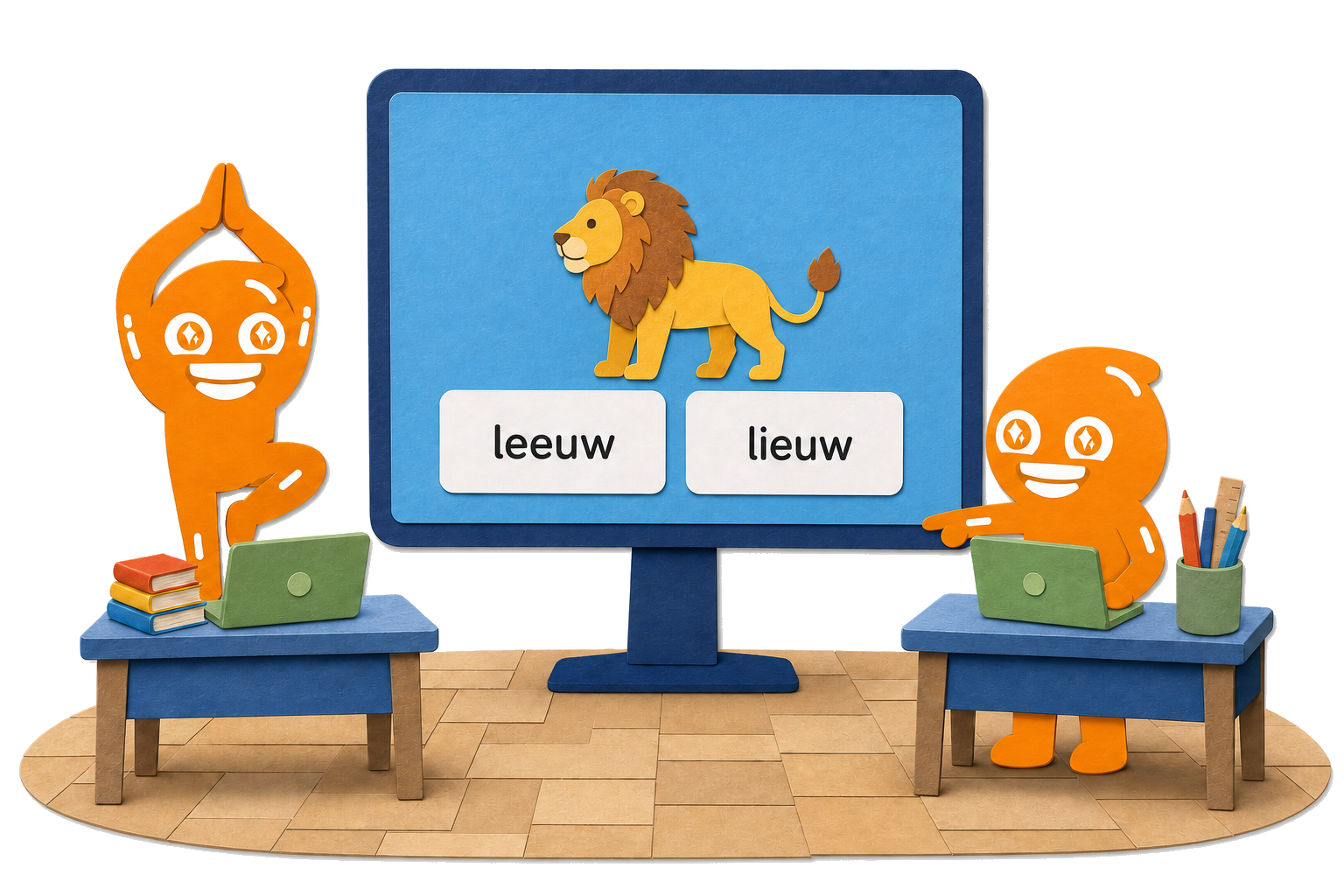 Voorbeeld van een Classigogo-oefening op het digibord